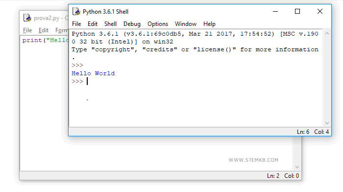 l'output del programma
