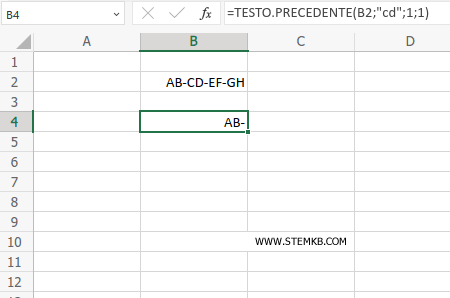 il risultato è AB