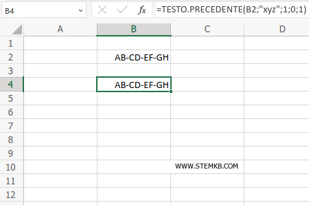il risultato è AB-CD-EF-GH