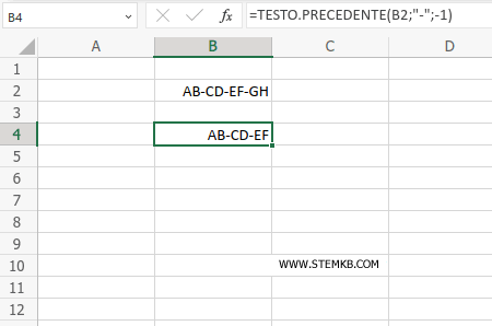 il risultato è AB-CD-EF
