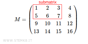 la matrice rettangolare 2x3