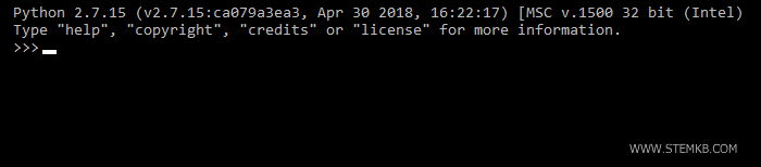 la shell di python